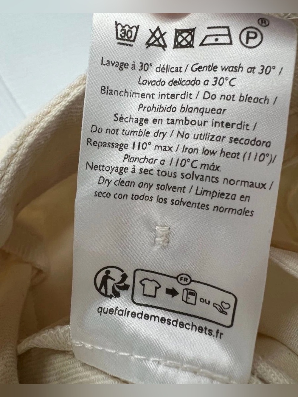 Sezane Soan Trousers – Ecru Natural Linen Blend (Size US 8 / FR 40) NWT - Picture 5 of 8